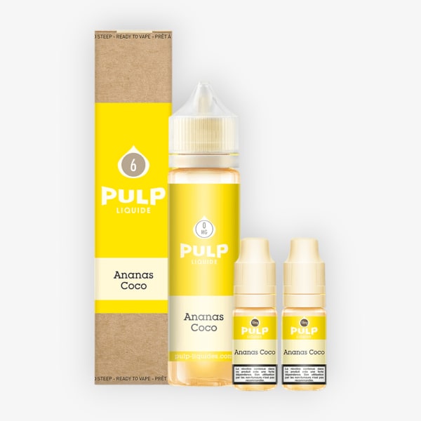 Image Produit Pack 60ml Ananas Coco Pulp - 06mg