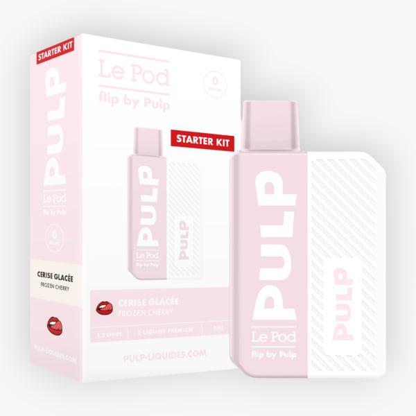 Image Produit Starter Kit Pod Flip + Cartouche 20mg Pulp