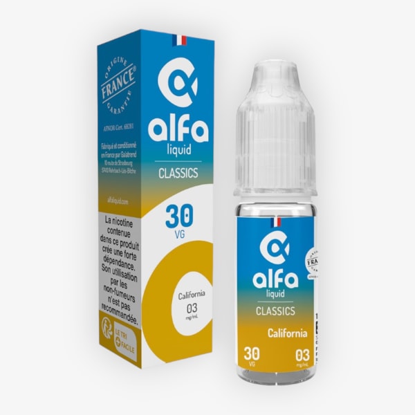 California Alfaliquid 10ml 12mg - PG/VG : 70/30