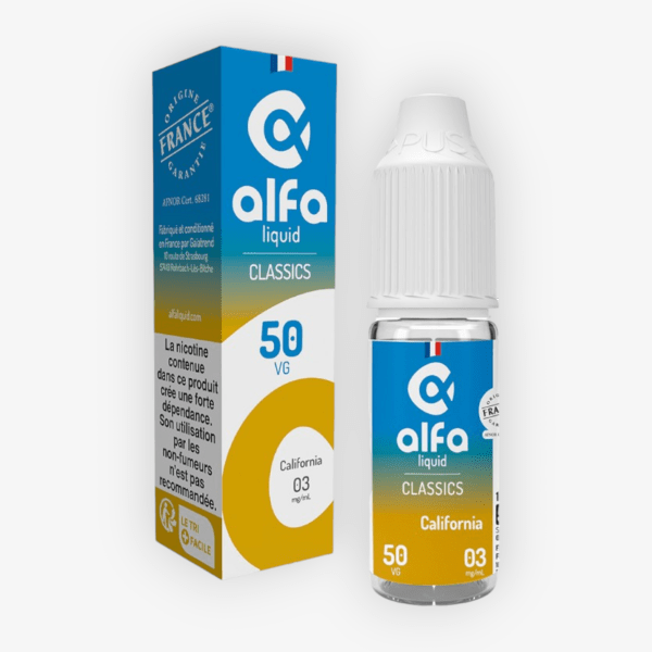 California Alfaliquid 10ml 03mg - PG/VG : 50/50