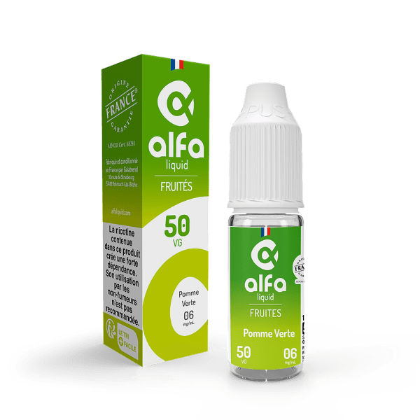 Pomme Verte Alfaliquid 10ml 06mg - PG/VG : 70/30