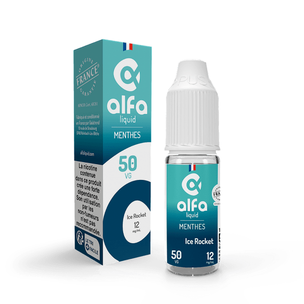 Ice Rocket Alfaliquid 10ml 12mg - PG/VG : 50/50 Alfaliquid Menthes