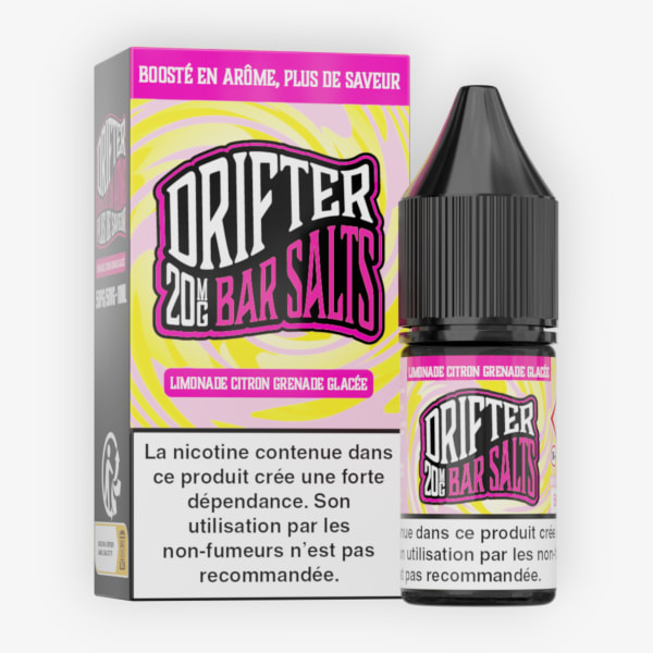 Limonade Citron Grenade Glacee Nic Salt Bar Salts Drifter 10ml 20mg Bar Salts