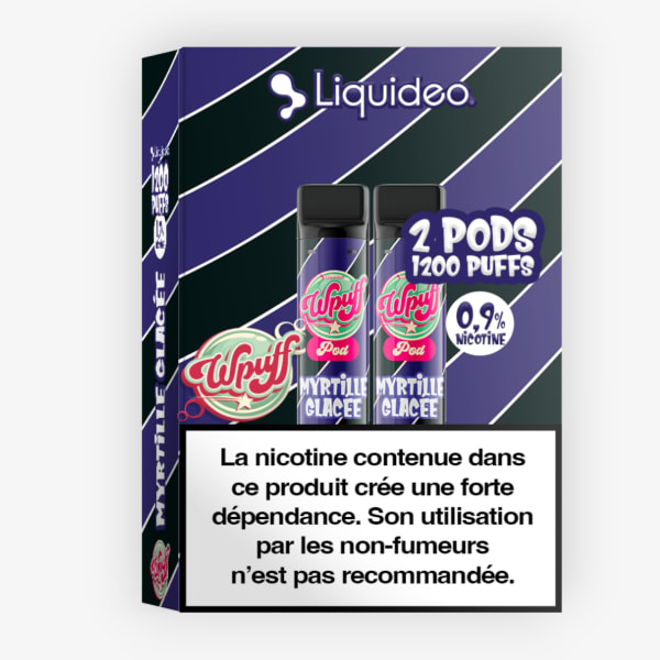 2 cartouches Wpuff 2ml 0.9% Liquideo Myrtille Glacee