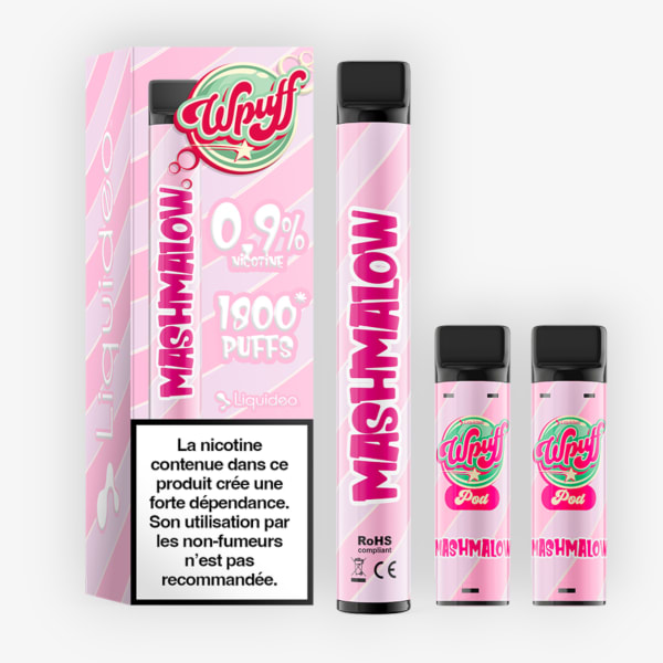 Image Produit Puff rechargeable WPuff 1800 0.9% Liquideo