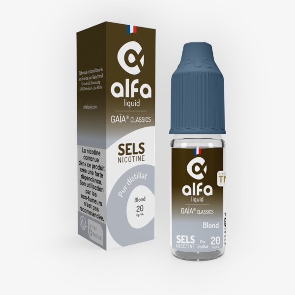 Image Produit Blond Sels De Nicotine Gaia Classics Alfaliquid 10ml