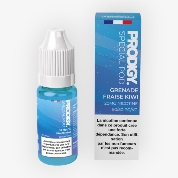 Image Produit Grenade Fraise Kiwi Nic Salt Prodigy. 10ml