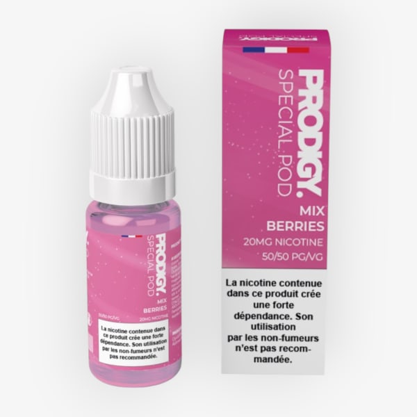 Image Produit Mix Berries Nic Salt Prodigy. 10ml
