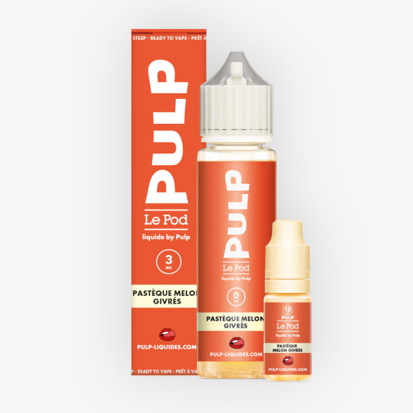Image Produit Pack 60ml Pasteque Melon Givres Pod Liquide Pulp - 03mg
