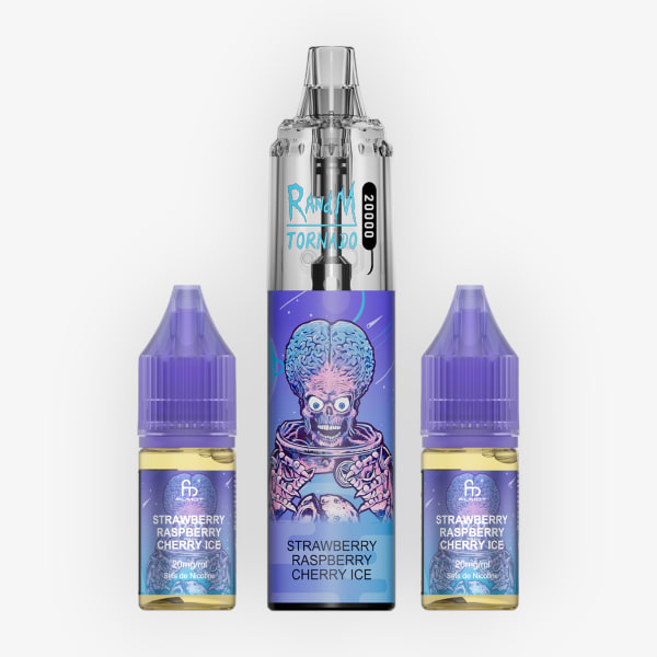 Puff 20k Tornado RandM Fumot Strawberry Raspberry Cherry Ice