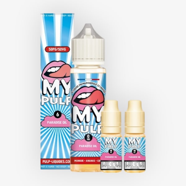 Image Produit Pack 60ml Paradise Oil My Pulp - 06mg