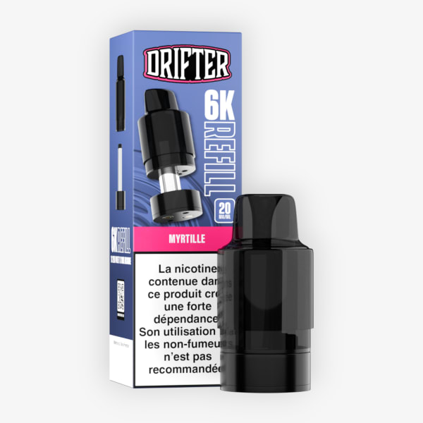 Cartouche 6k Drifter Bar 20mg Myrtille