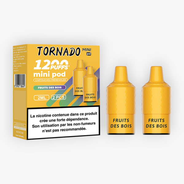Cartouches Tornado Mini 20mg (x2) RandM Fumot Fruits des Bois