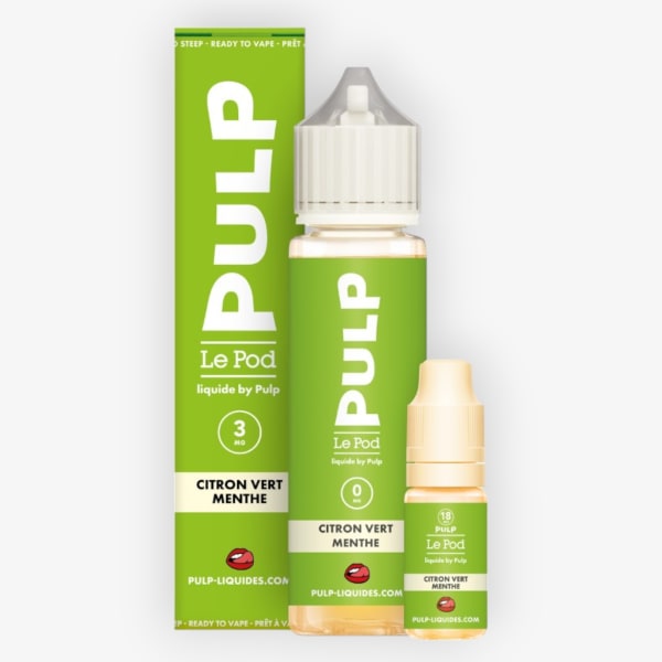 Image Produit Pack 60ml Citron Vert Menthe Pod Liquide Pulp - 03mg