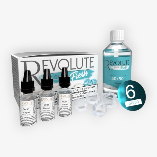 Image Produit Pack DIY Fresh 115ml 50/50 06mg Revolute