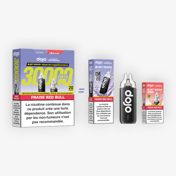 Puff 30k Blast 20mg Dojo by Vaporesso Fraise Red Bull