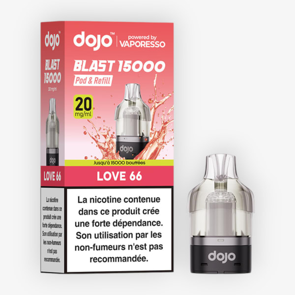 Cartouche Blast 20mg Dojo by Vaporesso Love 66