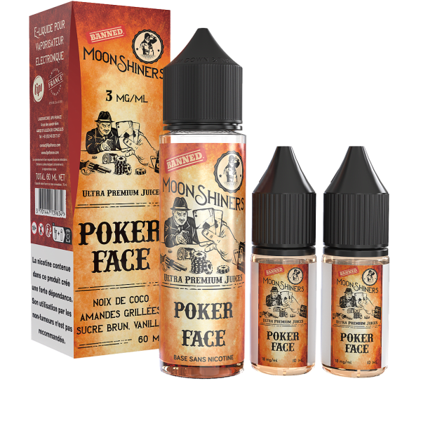 Image Produit Pack 60ml Poker Face Moonshiners - 06mg