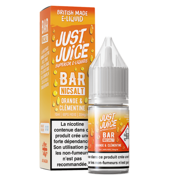 Image Produit Orange & Clementine Bar Nicsalt Just Juice 10ml