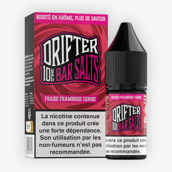 Image Produit Fraise Framboise Cerise Nic Salt Bar Salts Drifter 10ml 10mg