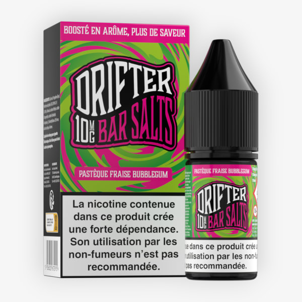 Image Produit Pasteque Fraise Bubblegum Nic Salt Bar Salts Drifter 10ml 10mg