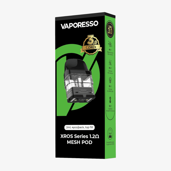 Pack de 4 cartouches Corex 3.0 Xros Vaporesso 1.2 ohm