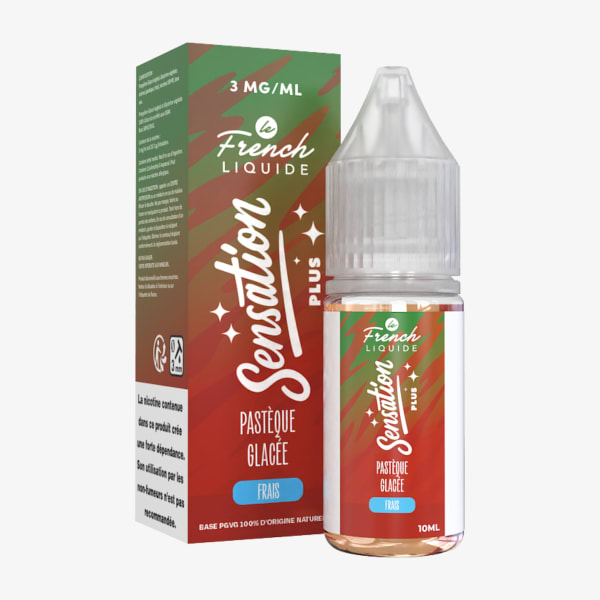 Pastèque Glacée Le French Liquide Sensation Plus 10ml 03mg Sensation +