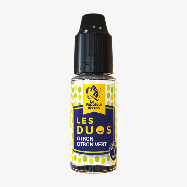 Image Produit Citron Citron Vert Les Duos Le Vapoteur Breton 10ml