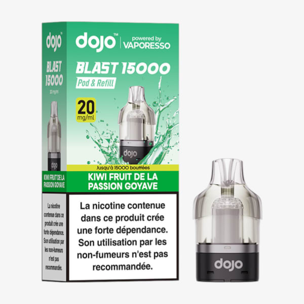 Cartouche Blast 20mg Dojo by Vaporesso Kiwi Fruit De La Passion Goyave