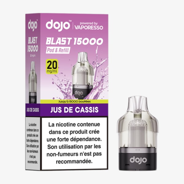 Cartouche Blast 20mg Dojo by Vaporesso Jus de Cassis