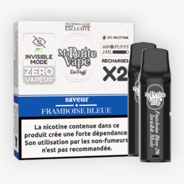 Cartouches Repuff 600 20mg Ma Petite Vape Framboise Bleue