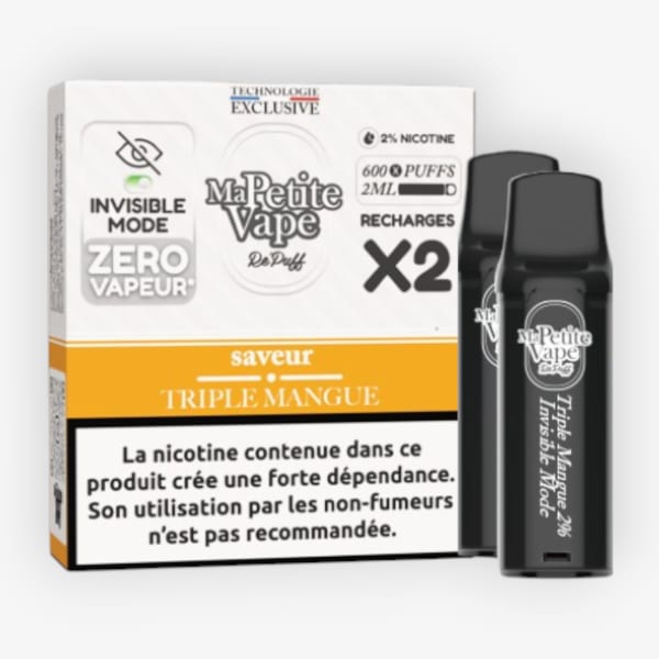 Cartouches Repuff 600 20mg Ma Petite Vape Triple Mangue