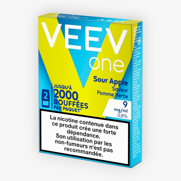 Cartouches Veev One 09mg Sour Apple