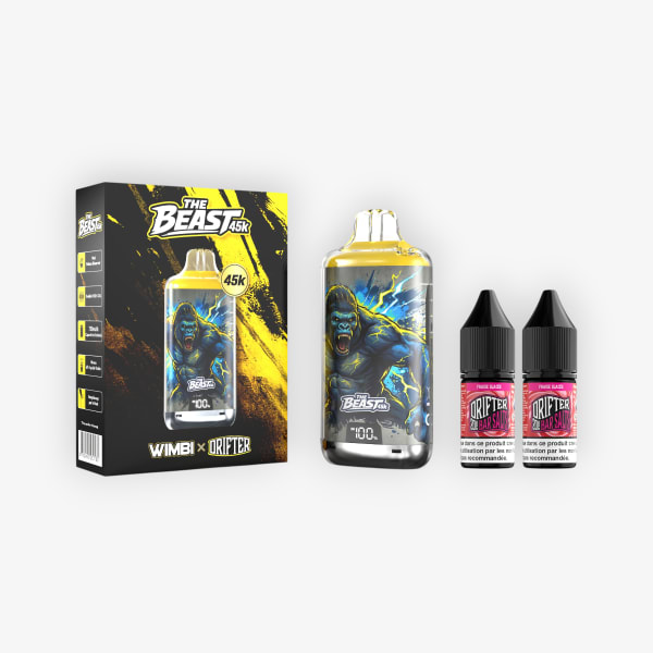 Puff The Beast 45k Thunder Kong 20mg Wimbi - Drifter Fraise Glacée