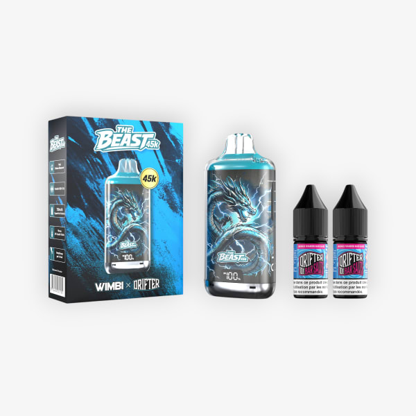 Puff The Beast 45k Storm Oracle 10mg Wimbi - Drifter Limonade Framboise Bleue Glacée