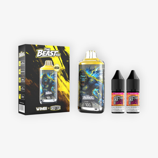 Puff The Beast 45k Thunder Kong 10mg Wimbi - Drifter Mangue Glacée