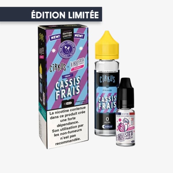 Pack 60ml Cassis Frais Cirkus VDLV - 03mg Cassis Frais Cirkus