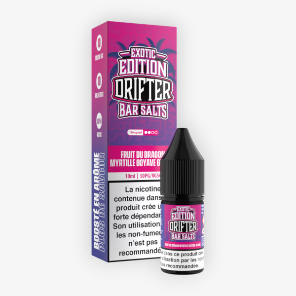 Fruit du Dragon Myrtille Goyave Glacés Exotic Edition Bar Salts Drifter 10ml 10mg Exotic Edition