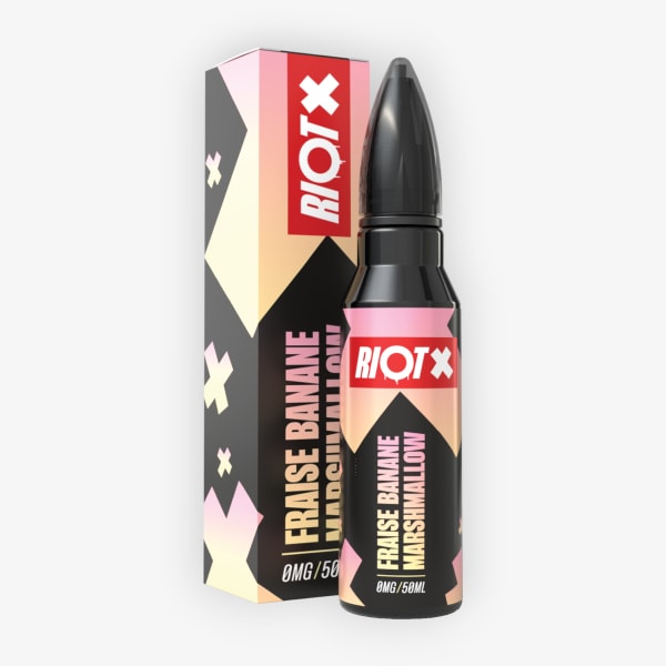Fraise Banane Marshmallow Riot 50ml 00mg Riot