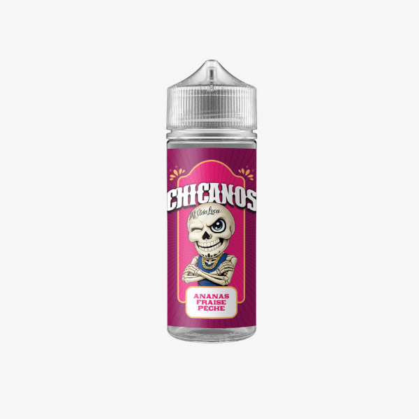 Ananas Fraise Peche Chicanos 100ml 00mg