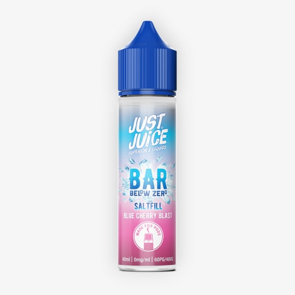 Blue Cherry Blast Bar Below Zero Saltfill Just Juice 40ml 00mg Bar Below Zero Saltfill
