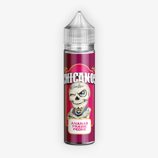 Ananas Fraise Pêche Chicanos 50ml 00mg Chicanos
