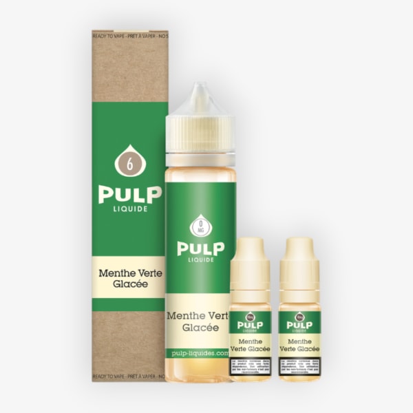 Pack 60ml Menthe Verte Glacée Pulp - 06mg 06mg Pulp