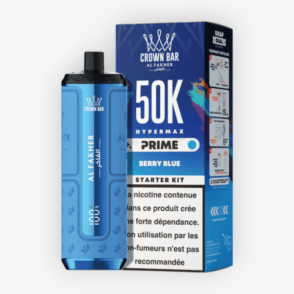 Puff Hyper Max Prime 50k 6mg Al Fakher Berry Blue