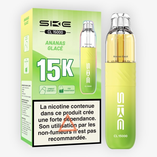 Puff CL15000 20mg SKE Ananas Glacé
