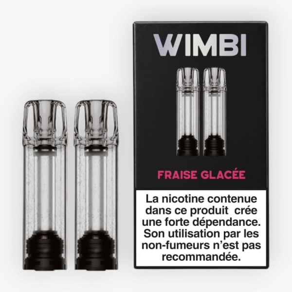 Pack de 2 Cartouches Pod XS 20mg Wimbi Fraise Glacée