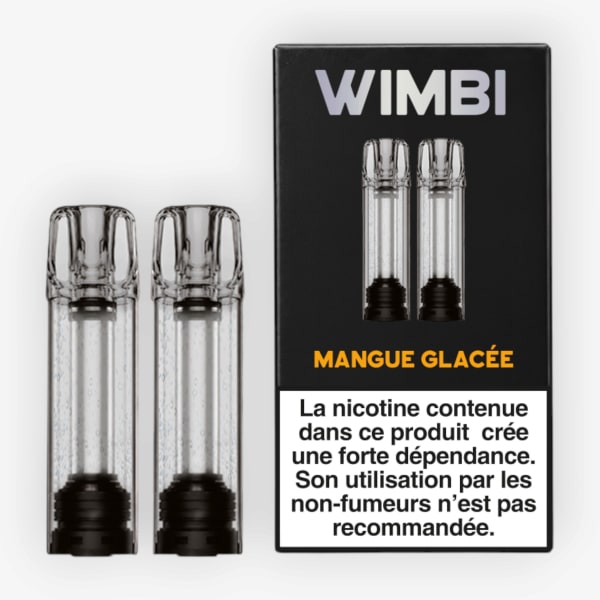 Pack de 2 Cartouches Pod XS 20mg Wimbi Mangue Glacée