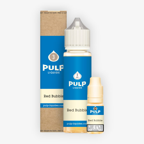 Pack 60ml Red Bubble Pulp - 03mg 03mg Pulp