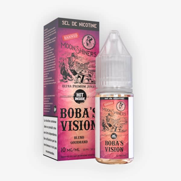 Boba's Vision Nic Salt Moonshiners 10ml 10mg MoonShiners