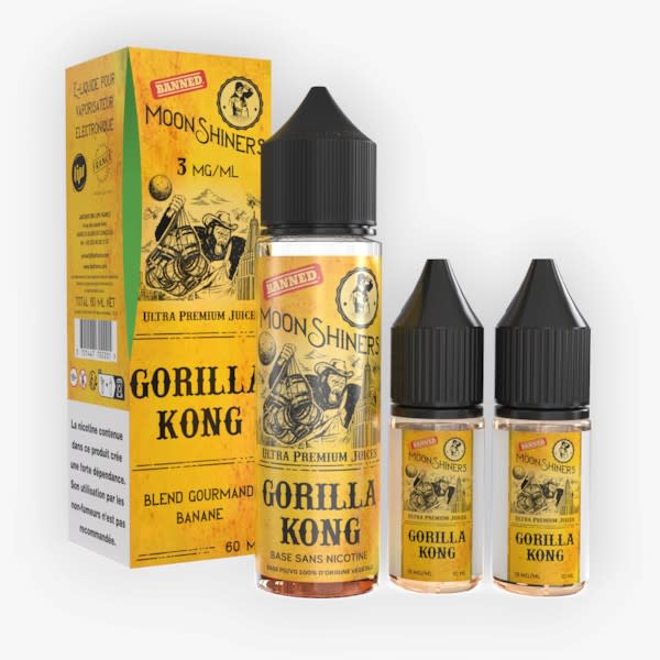 Pack 60ml Gorilla Kong Moonshiners - 06mg 06mg MoonShiners